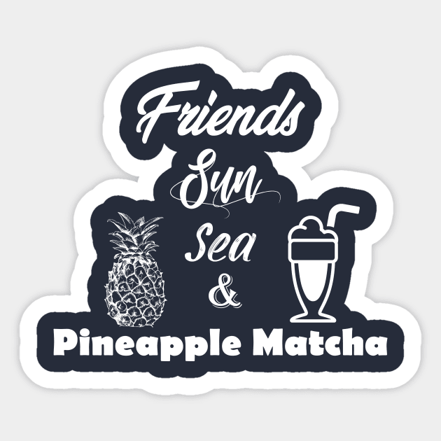 Pineapple Matcha Sticker by JB's Design Store